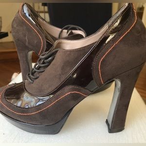 Brown Suede Platform